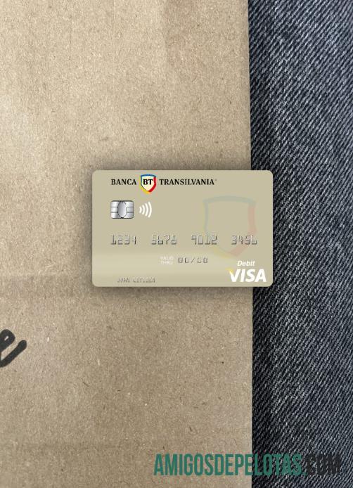 Moldávia Banca Transilvania Visa Cartão de Débito Photolook Front baixar para verificação